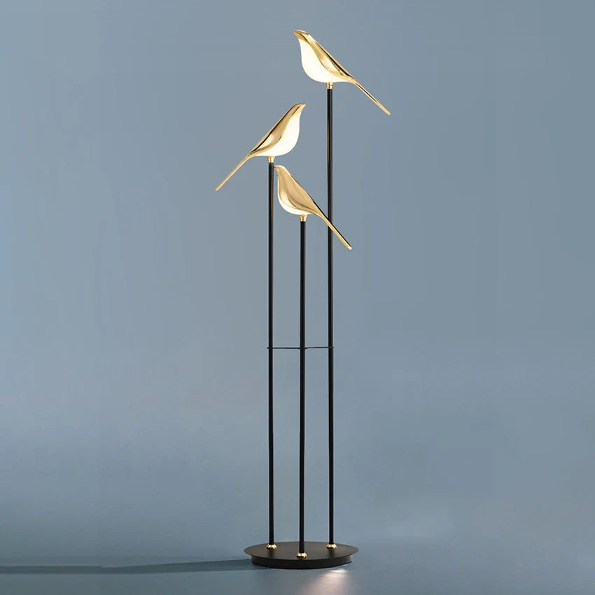 Nouveau design lampe de table LED placage postmoderne or oiseau alliage acrylique lampe de bureau pour chambre étude salle salon lampadaire